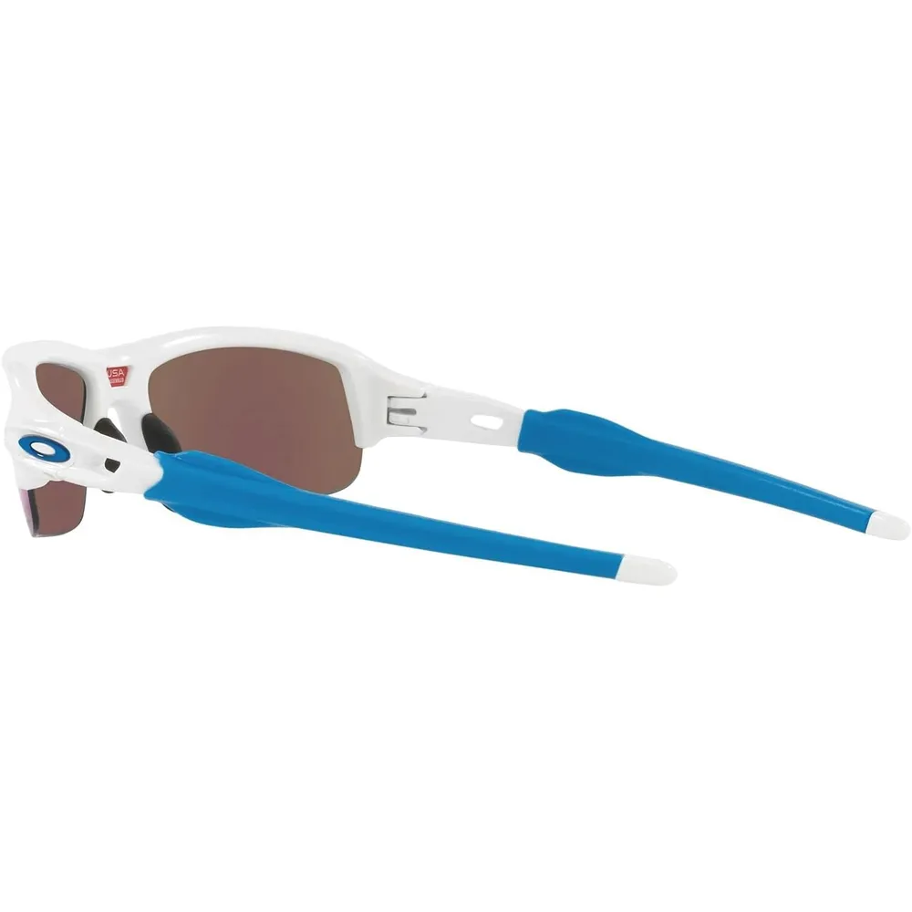 Oakley Flak XXS OJ9008 Gafas de sol para niños | Polished White / Prizm Sapphire