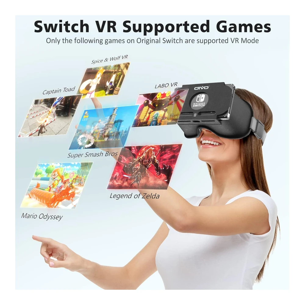 AUDÍFONOS SWITCH VR COMPATIBLES CON NINTENDO SWITCH Y OLED | GAFAS SWITCH 3D