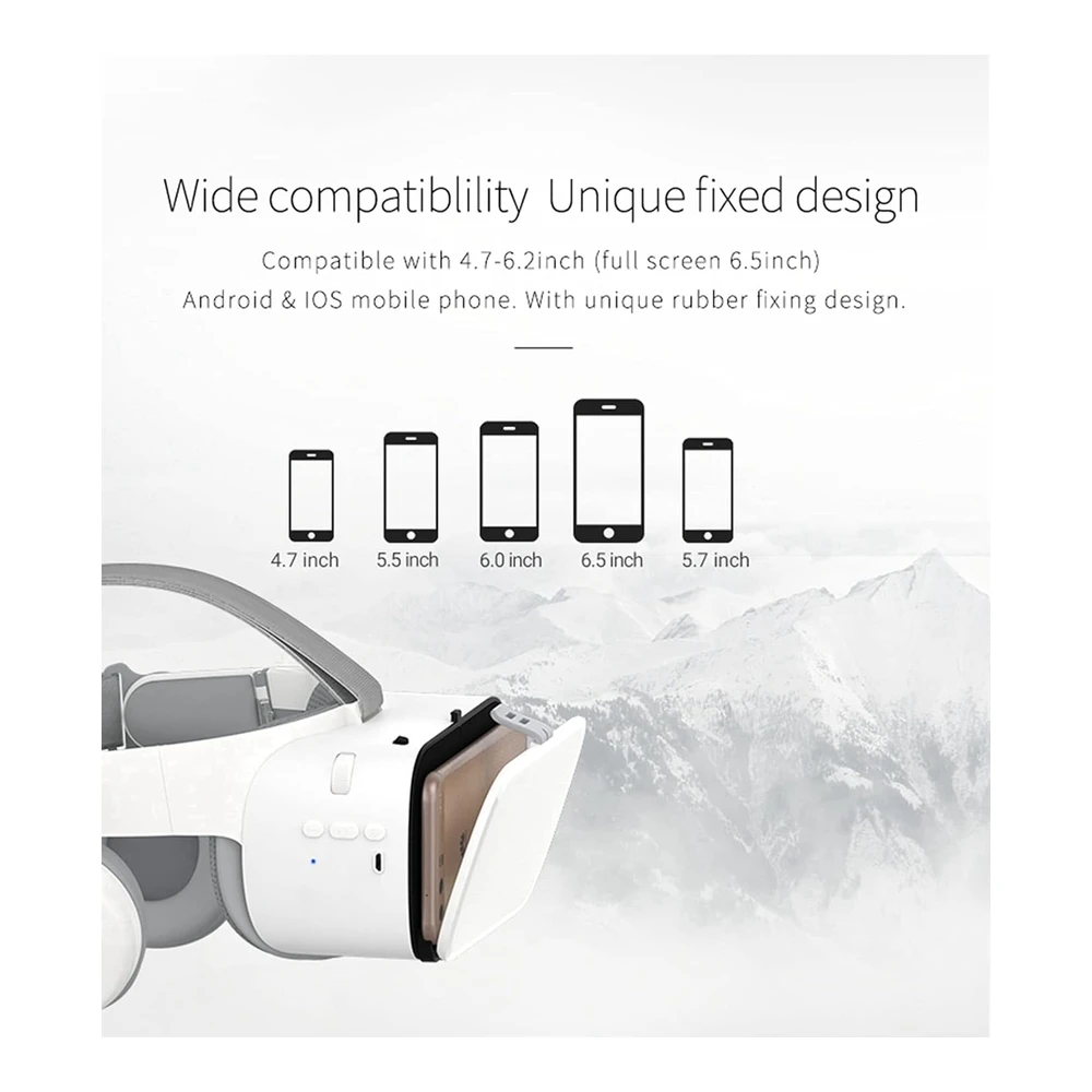 GAFAS VR CON CONTROL Y AURICULARES 3D COMPATIBLE PC, ANDROID, IPHONE VR HEADSET
