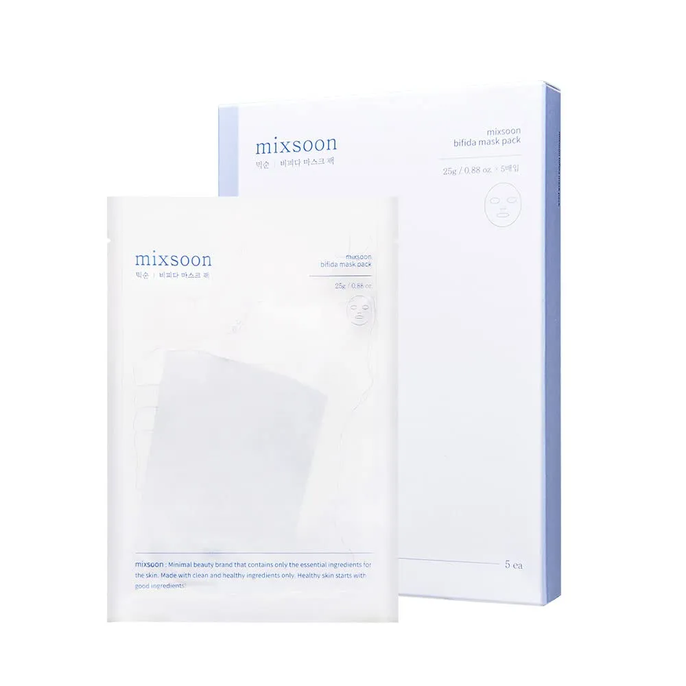 Mixsoon Mascarillas Bifida Pack 5 un – Korea Skin Care