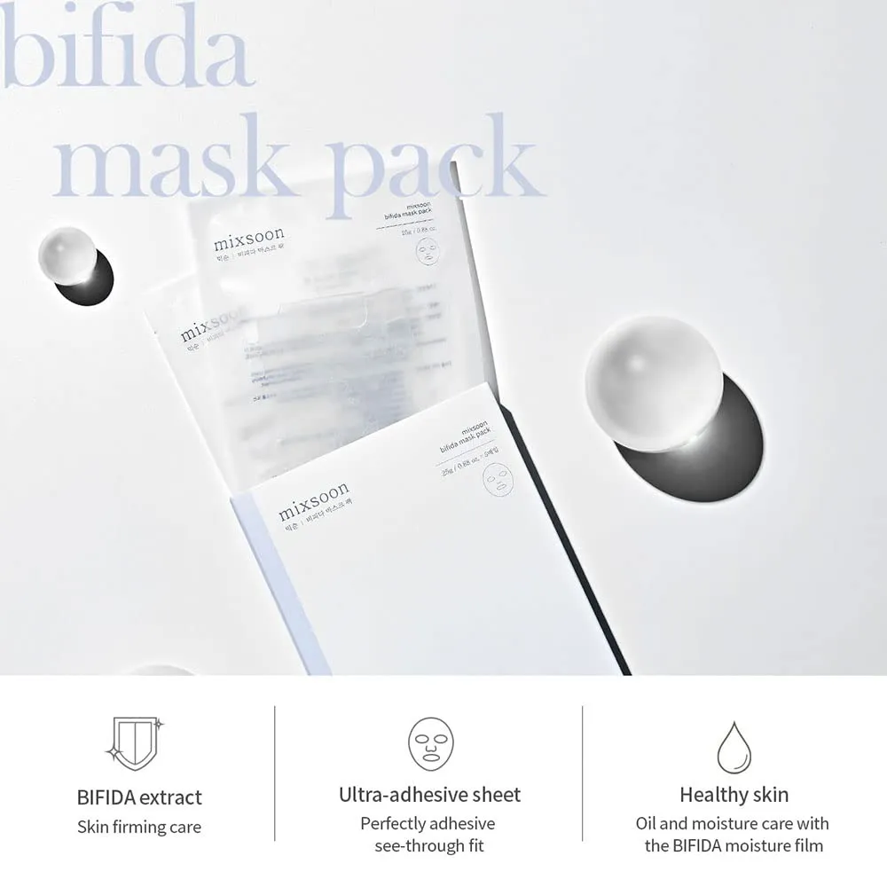 Mixsoon Mascarillas Bifida Pack 5 un – Korea Skin Care