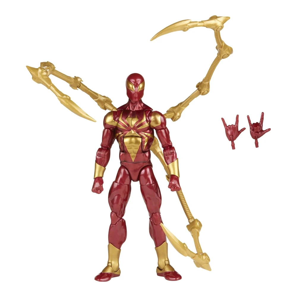 Spiderman - Figura de Acción Iron Spider de 6" de La Serie Marvel Legends - Incluye 2 Accesorios -