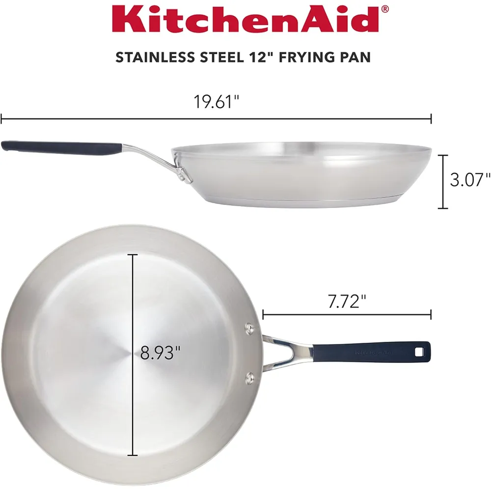 b09h8j5m52_1_webp.webp KitchenAid sartén 30 cm, acero inoxidable cepillado antiadherente | Serie 71025