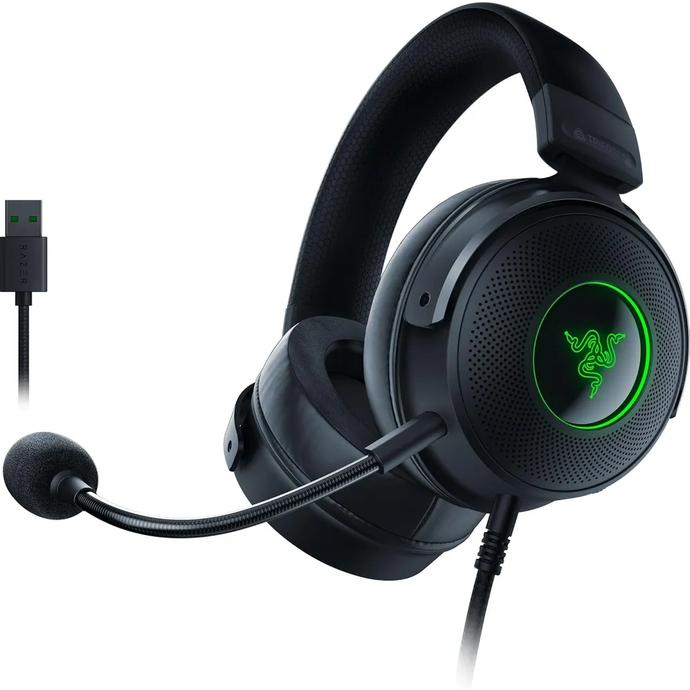 AUDÍFONOS ALÁMBRICOS KRAKEN V3 RAZER | NEGRO