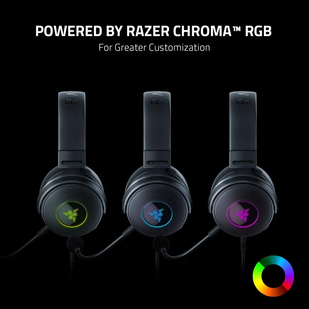 AUDÍFONOS ALÁMBRICOS KRAKEN V3 RAZER | NEGRO