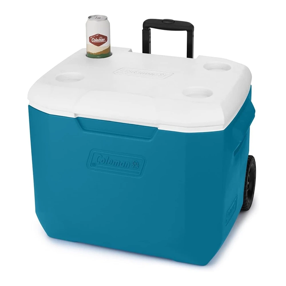 b09hn34t7h_3.webp Coleman Chiller Series - Enfriador Portátil Aislado con Ruedas de 60 Cuartos de Galón - Enfriador Duro de Retención de Hielo con Ruedas Resistentes y Mango
