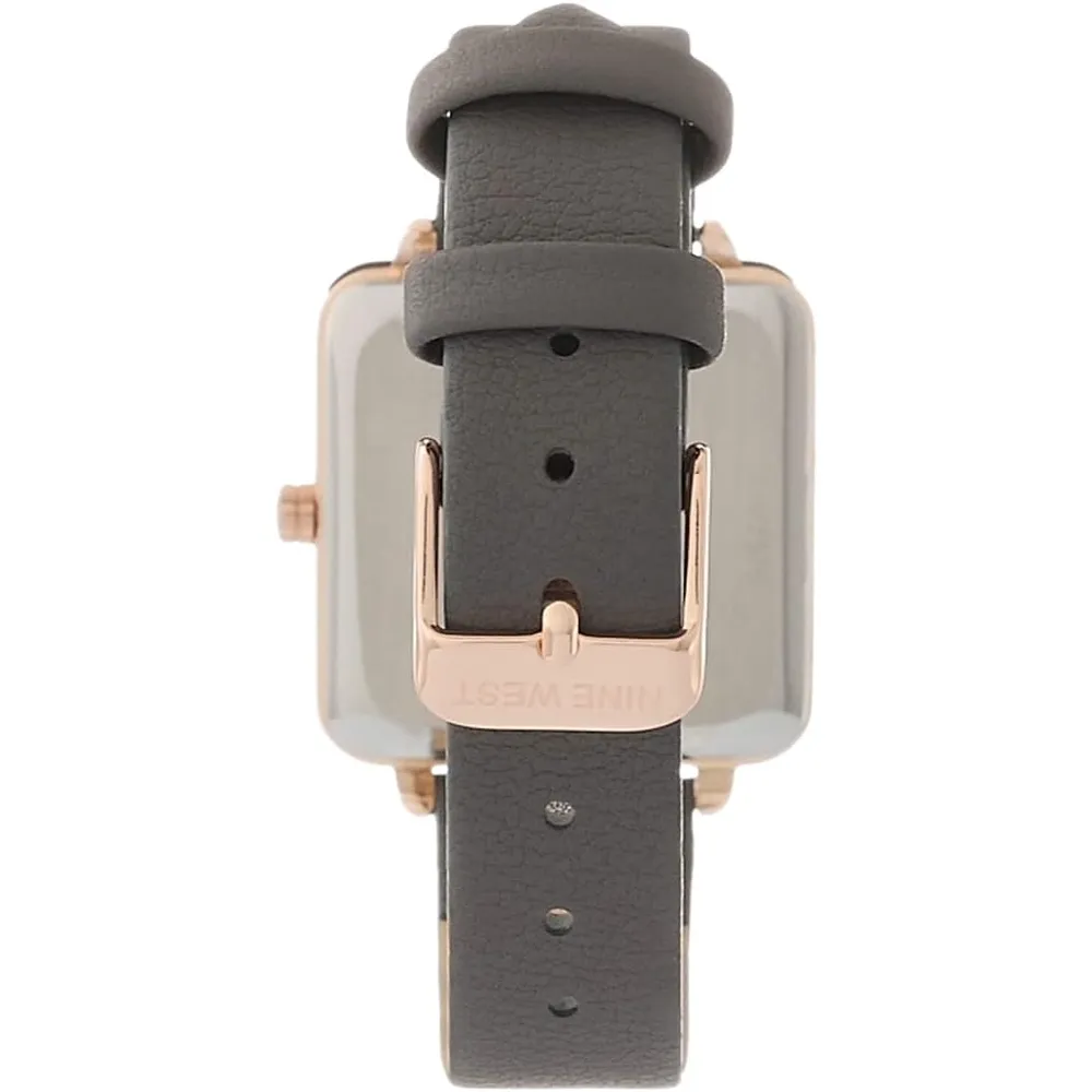 Nine West NW/2670GPWT reloj para dama con correa elegante | 31 mm - Gris/Oro rosa