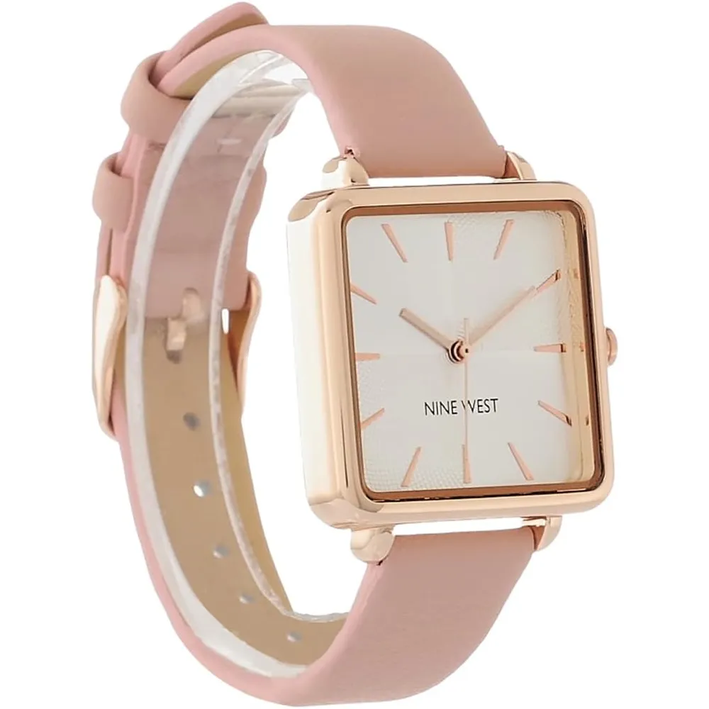 Nine West NW/2670GPWT reloj para dama con correa elegante | 31 mm - Rosado/Oro rosa