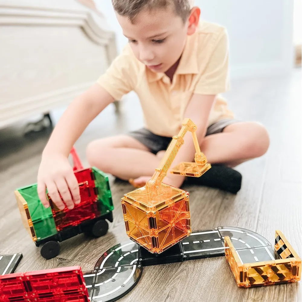 MAGNA-TILES - Builder 32-piezas set de construcción magnético