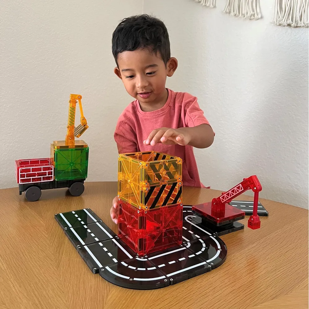 MAGNA-TILES - Builder 32-piezas set de construcción magnético
