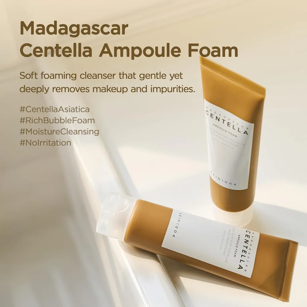 b09jbjdfhh_1_webp.webp ESPUMA LIMPIADORA FACIAL CENTELLA MADAGASCAR SUAVE SKIN1004 | 4.22 OZ / 125 ML