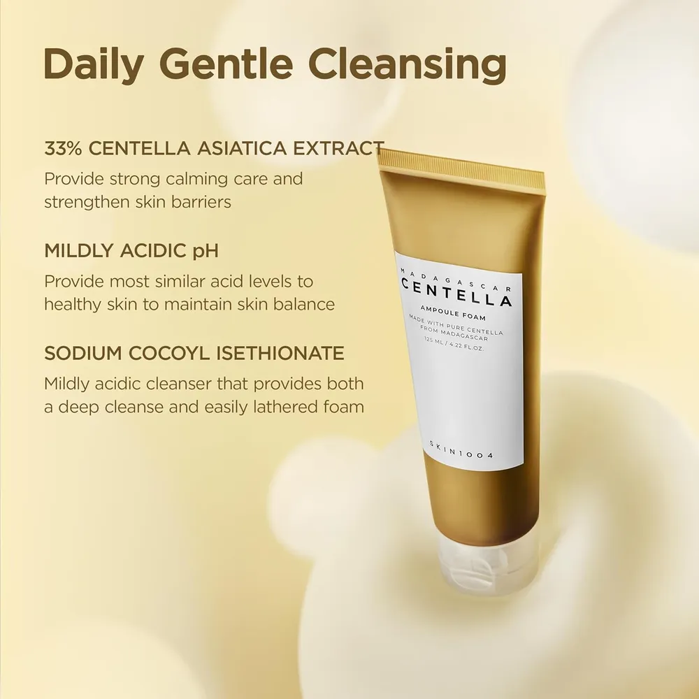 b09jbjdfhh_3_webp.webp ESPUMA LIMPIADORA FACIAL CENTELLA MADAGASCAR SUAVE SKIN1004 | 4.22 OZ / 125 ML