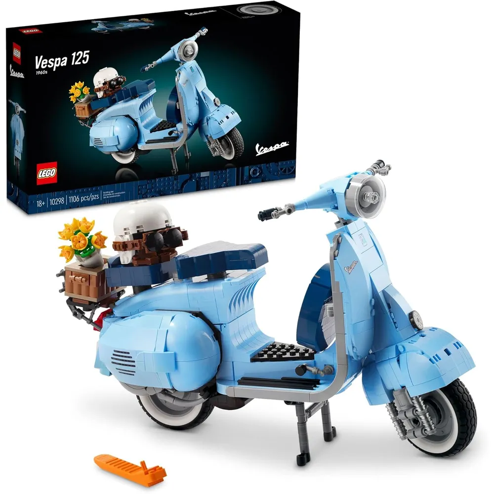 Lego Icons Vespa 125 scooter italiana vintage kit de construcción para adultos