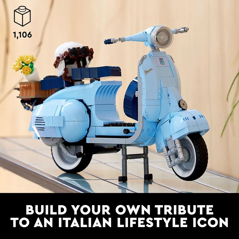 Lego Icons Vespa 125 scooter italiana vintage kit de construcción para adultos