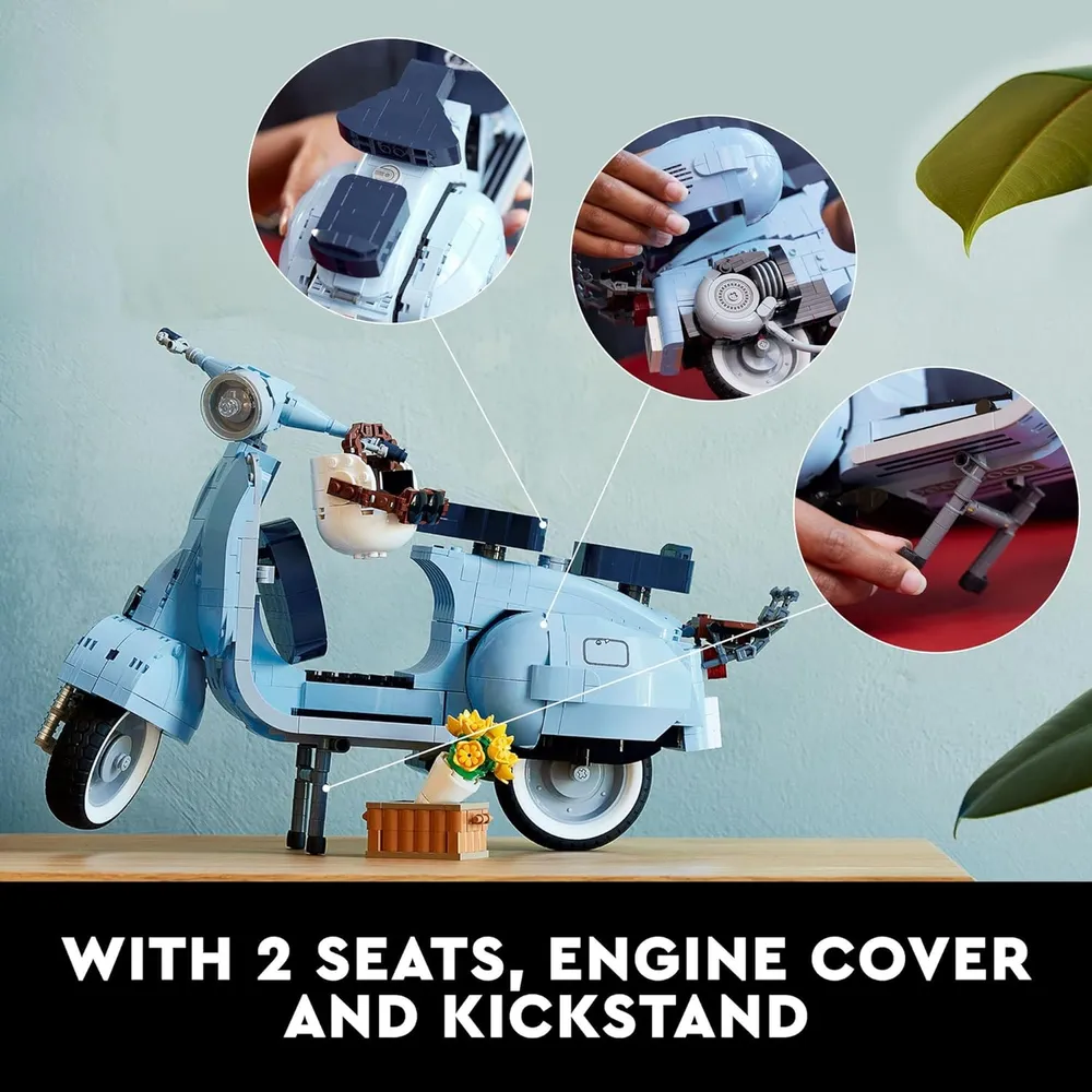 Lego Icons Vespa 125 scooter italiana vintage kit de construcción para adultos