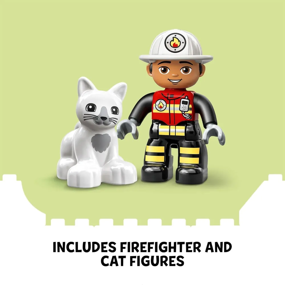 Lego Duplo Town camión de bomberos juguete de construcción para niños pequeños