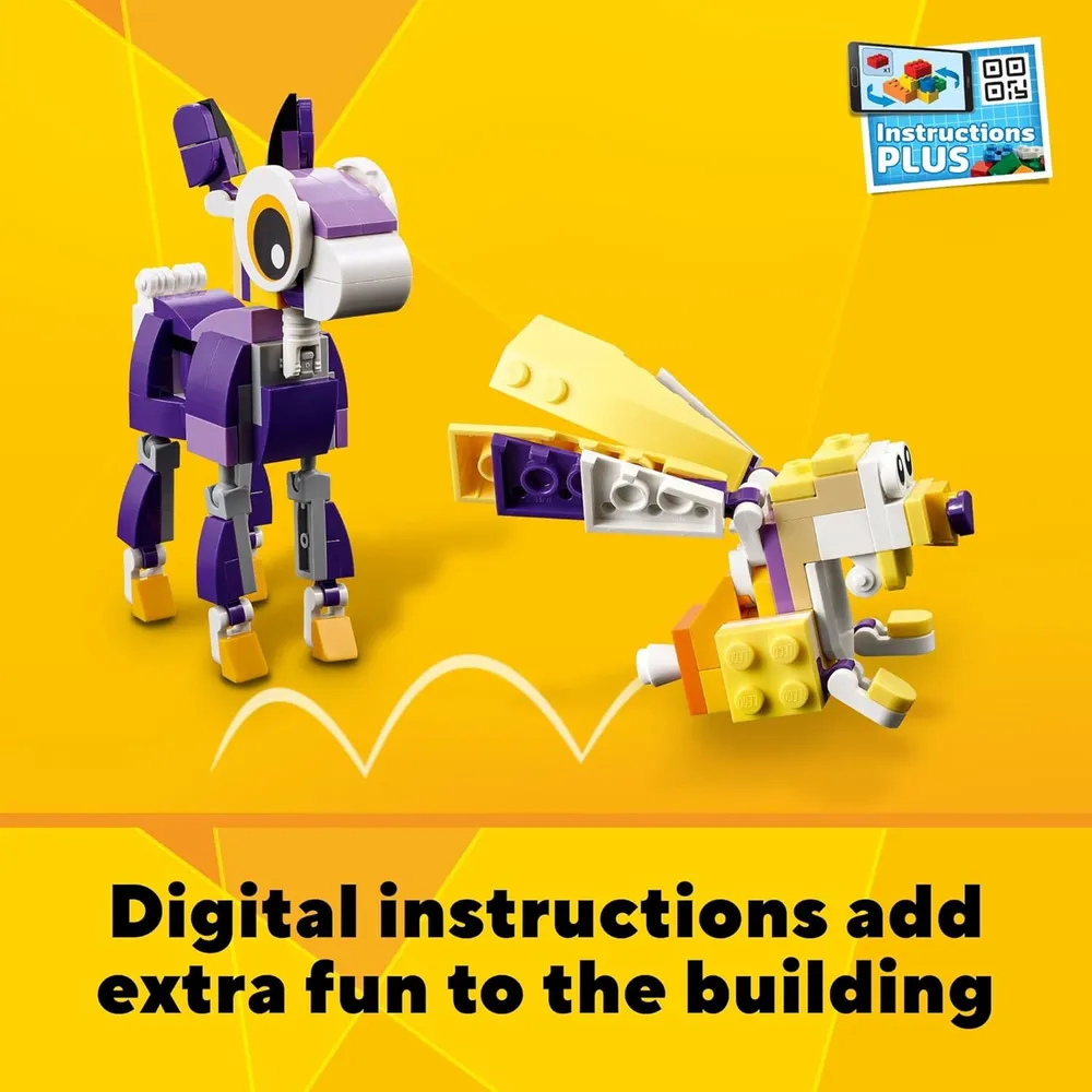 Lego Creator 3 en 1 criaturas fantásticas del bosque conejo búho ardilla