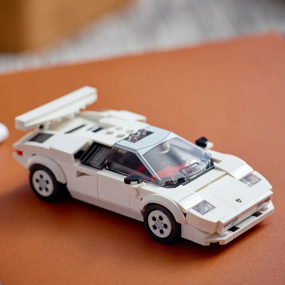 Lego Speed Champions Lamborghini Countach coche de carreras con minifigura