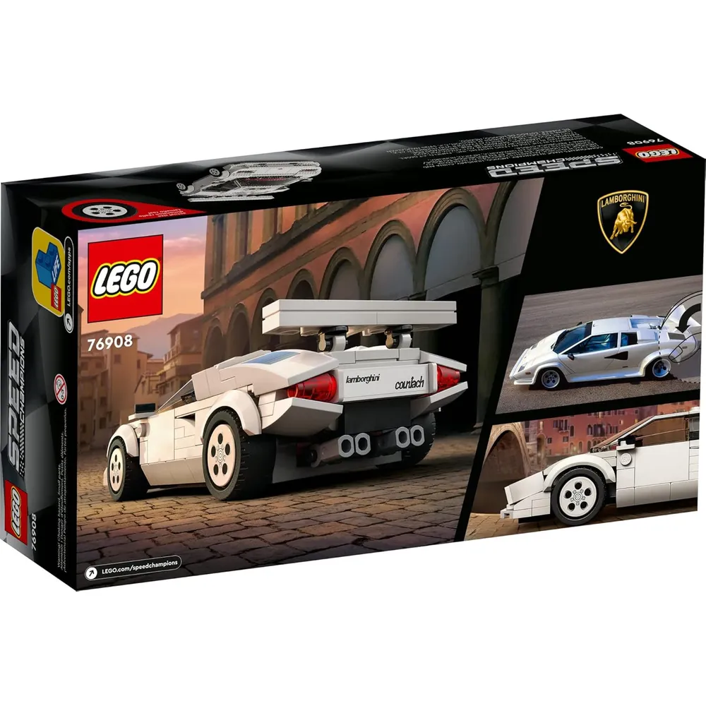 Lego Speed Champions Lamborghini Countach coche de carreras con minifigura