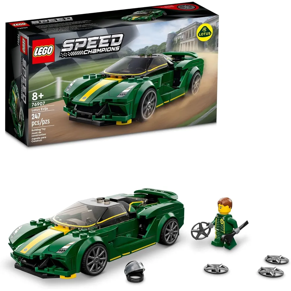 Lego Speed Champions Lotus Evija coche de carreras con minifigura coleccionable