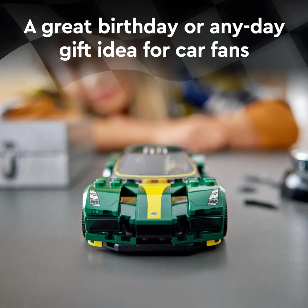 Lego Speed Champions Lotus Evija coche de carreras con minifigura coleccionable