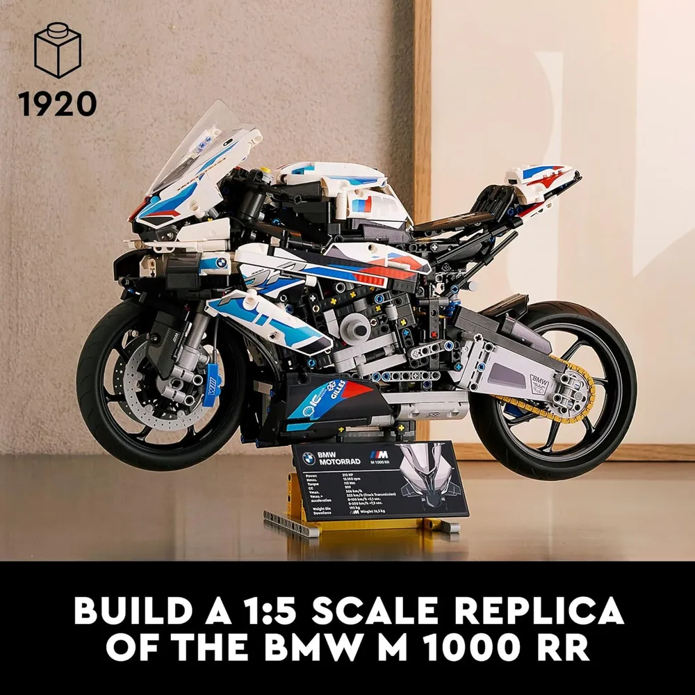 Lego Technic BMW M 1000 RR motocicleta modelo detallado para adultos