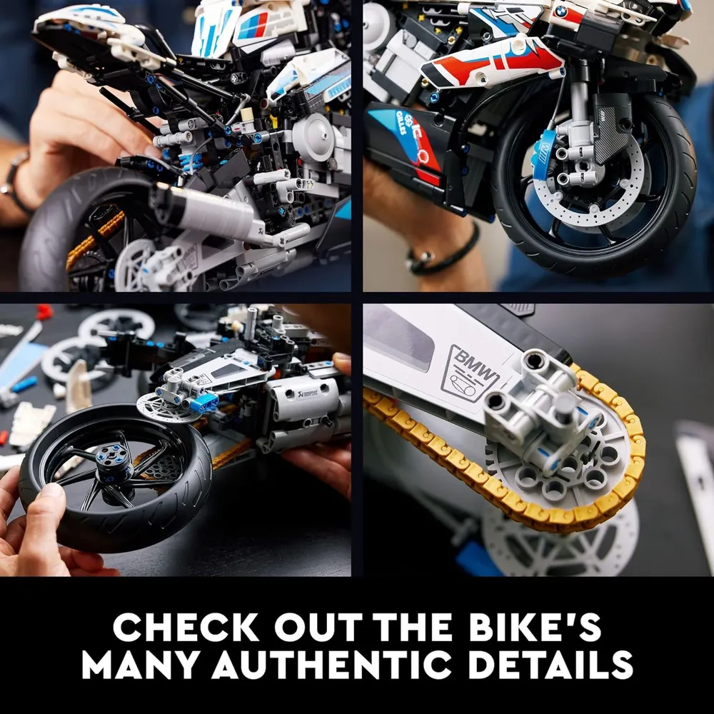 Lego Technic BMW M 1000 RR motocicleta modelo detallado para adultos
