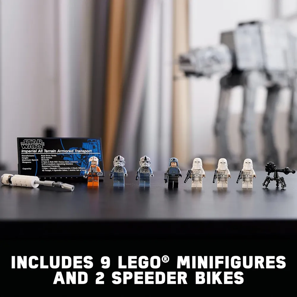 Lego Star Wars AT-AT Walker set coleccionable con 9 minifiguras para adultos