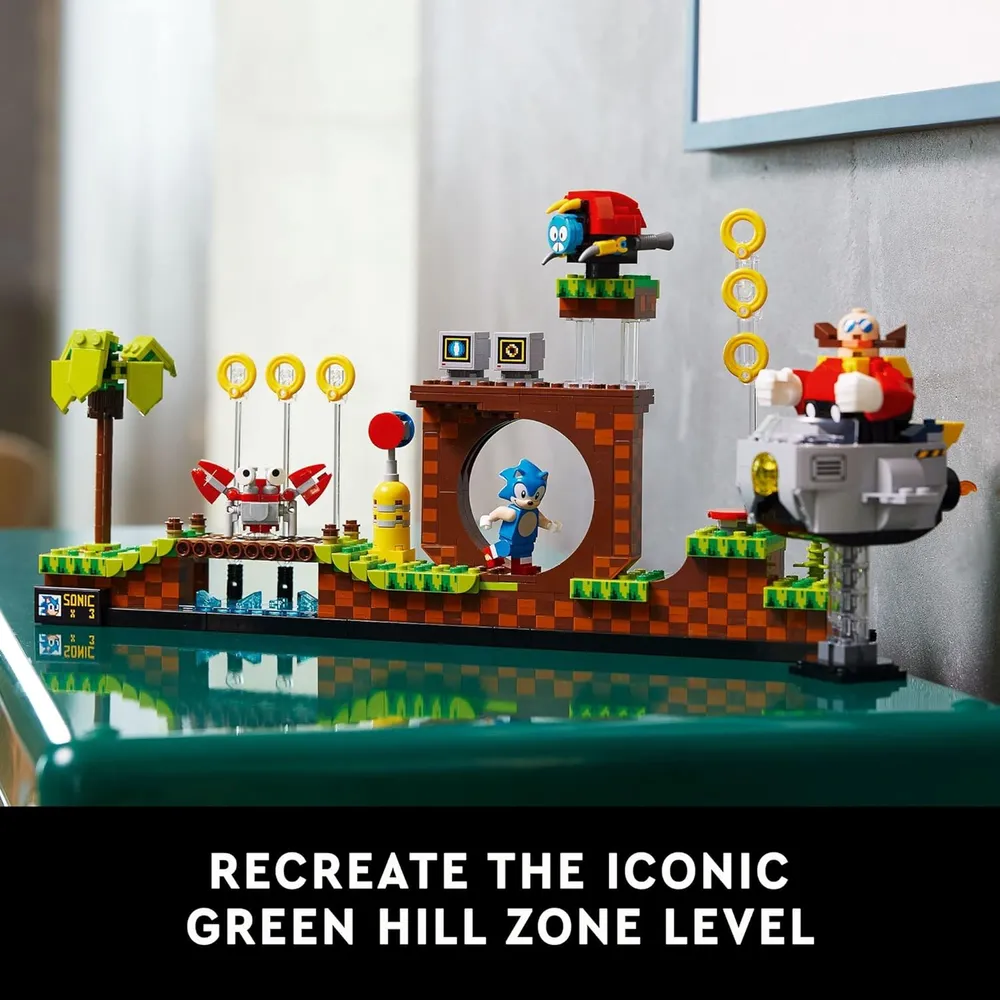 Lego Ideas Sonic the Hedgehog Zona Green Hill set coleccionable para adultos