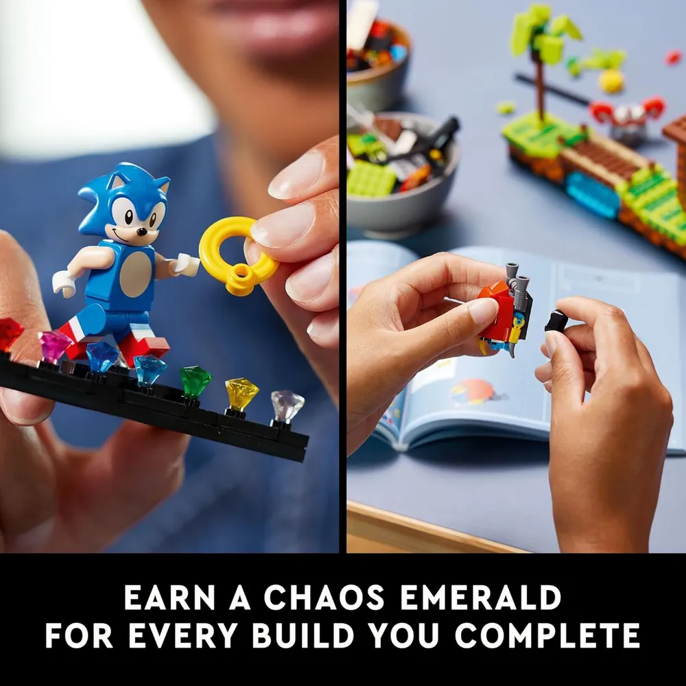 Lego Ideas Sonic the Hedgehog Zona Green Hill set coleccionable para adultos