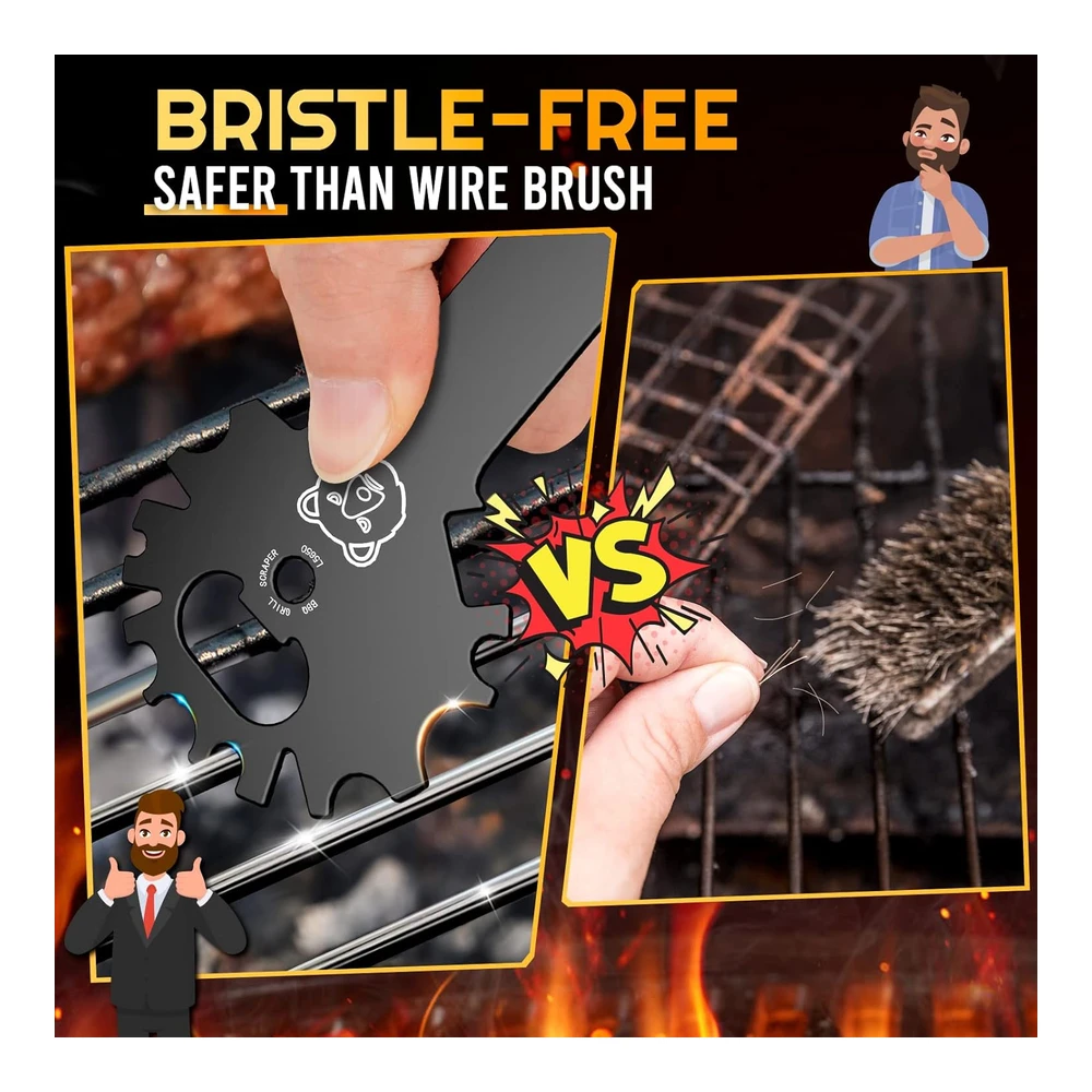 Grilling Gifts for  Men Bbq Grill Scraper - Christmas Stocking Stuffers for  Men Women Grill Accessories Cleaner Scraper Cool Stuff Gadgets for  Teens Adults Husband Dad Birthday Gifts Kitchen Gadgets