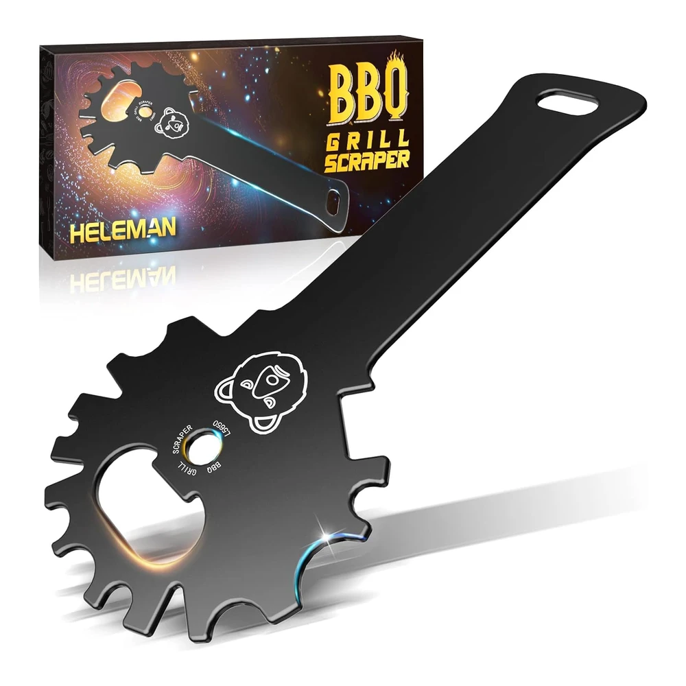 Grilling Gifts for  Men Bbq Grill Scraper - Christmas Stocking Stuffers for  Men Women Grill Accessories Cleaner Scraper Cool Stuff Gadgets for  Teens Adults Husband Dad Birthday Gifts Kitchen Gadgets