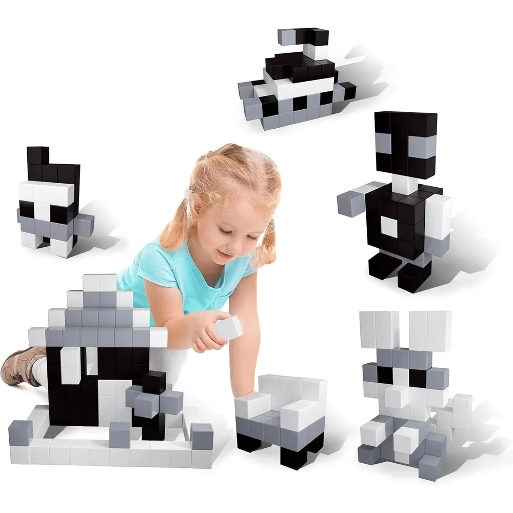 CUBOS MAGNÉTICOS PICASSOTILES PMC101 | BLANCO / NEGRO