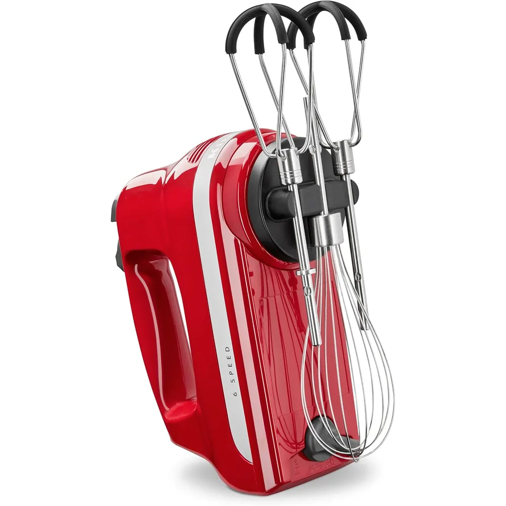 KITCHENAID, BATIDORA CON 6 VELOCIDADES CON BATIDORES DE BORDE FLEXIBLE | ROJO