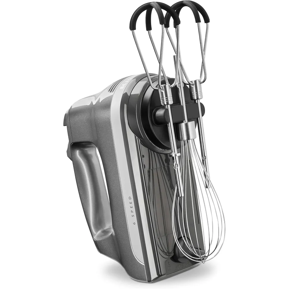 KITCHENAID, BATIDORA CON 6 VELOCIDADES CON BATIDORES DE BORDE FLEXIBLE | GRIS