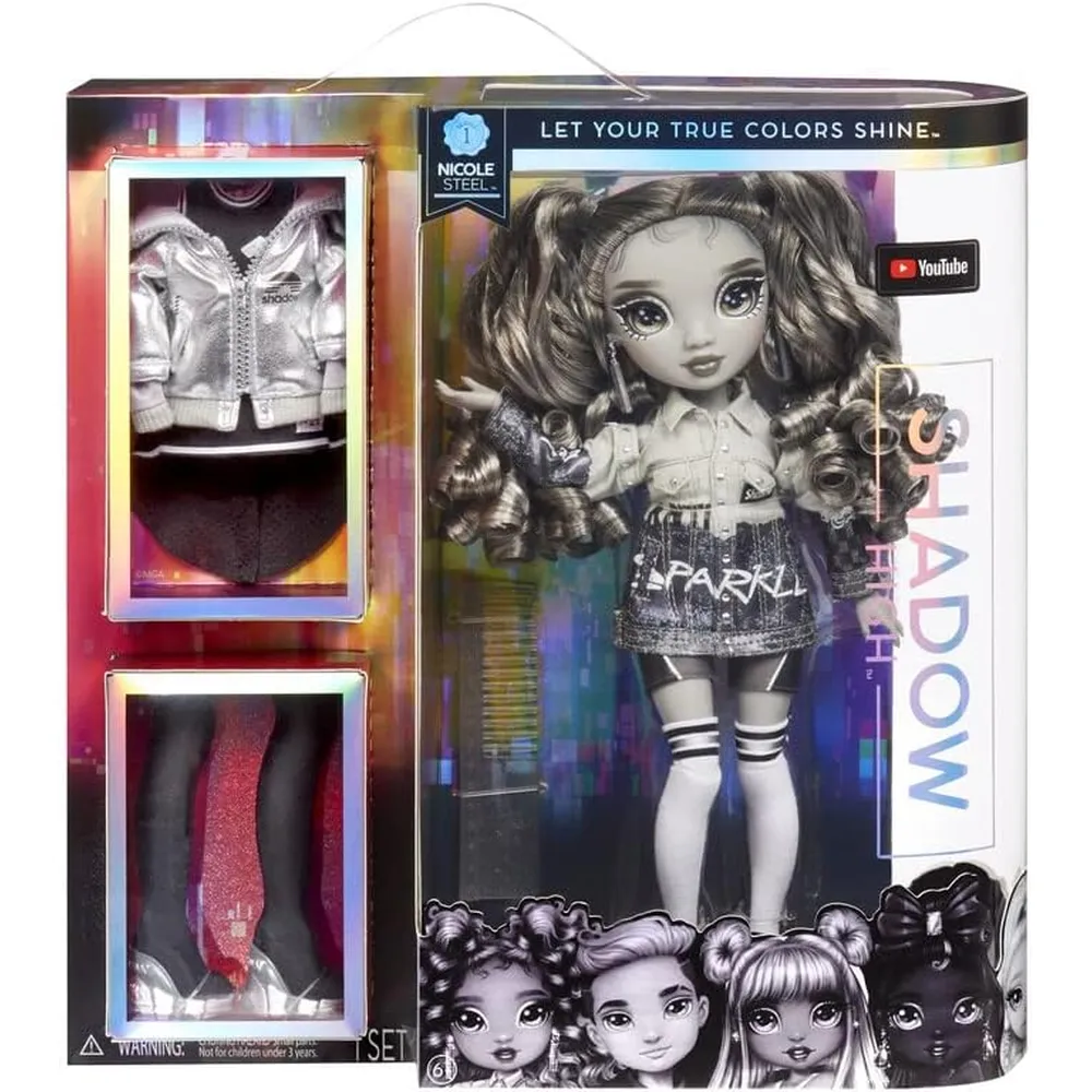 Rainbow High Nicole Steel muñeca con accesorios