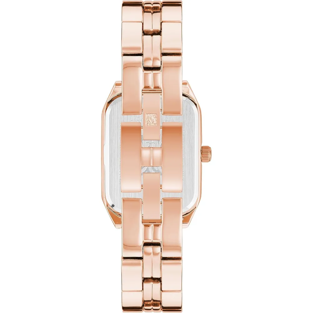 b09jx33jd3_2_webp.webp Anne Klein AK/3774BKGB reloj femenino con brazalete | 24 mm - Oro rosa/Borgoña