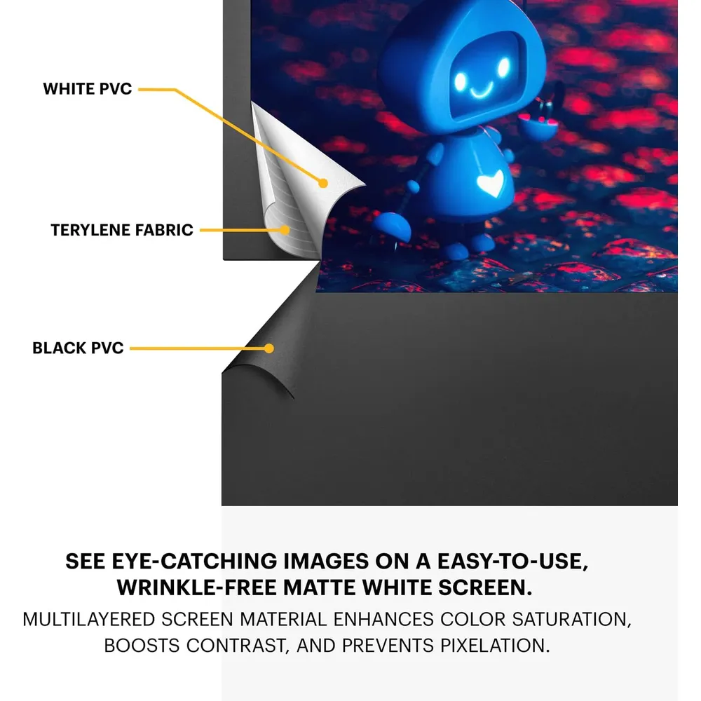 Kodak pantalla de proyector portátil 4K / 8K