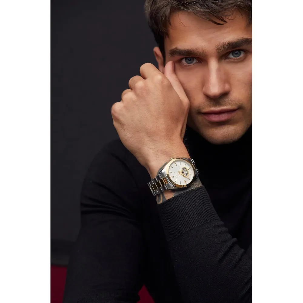 b09k5mjbwf_3_webp.webp Bulova reloj clásico topógrafo hombre automático 3 agujas segundero apertura | Oro/Plata
