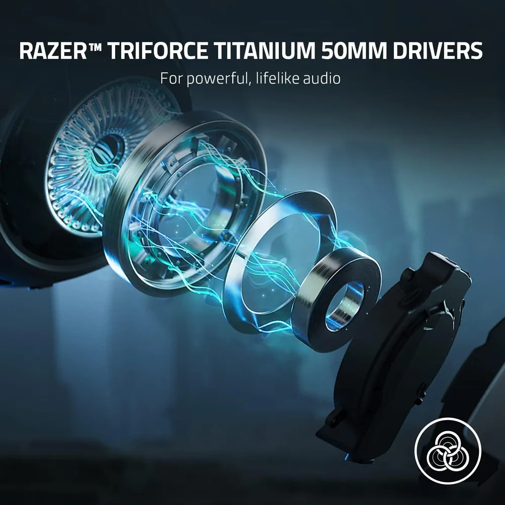 AUDÍFONOS INALÁMBRICOS KAIRA PRO DUAL RAZER | BLANCO / NEGRO