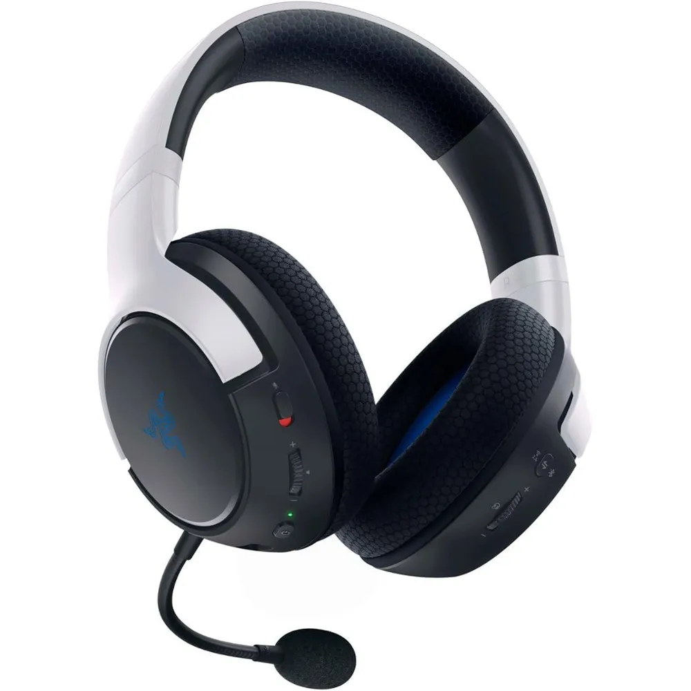 AUDÍFONOS INALÁMBRICOS KAIRA PLAYSTATION RAZER | BLANCO / NEGRO