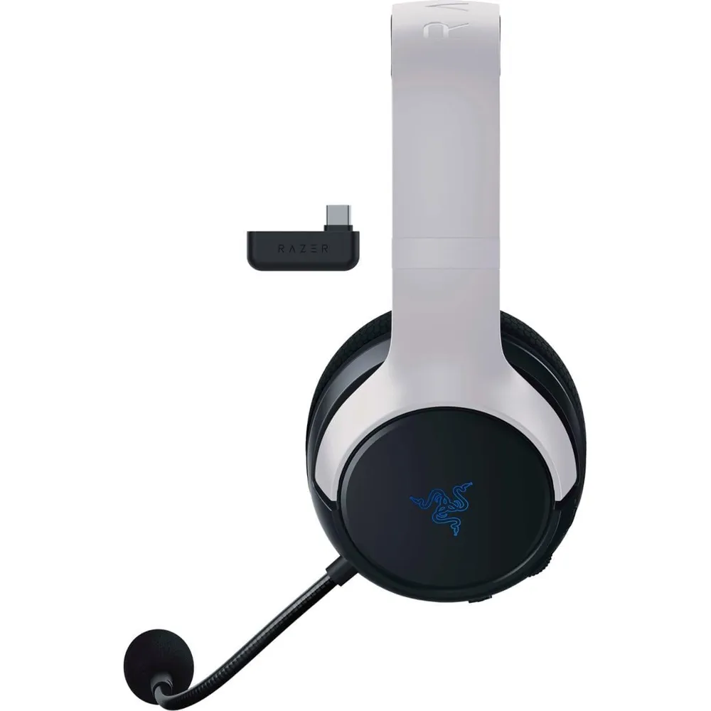 AUDÍFONOS INALÁMBRICOS KAIRA PLAYSTATION RAZER | BLANCO / NEGRO