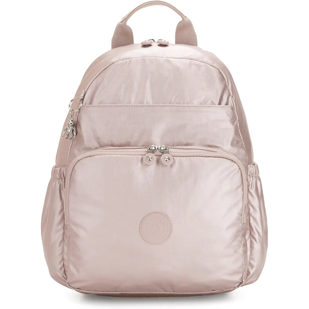 Kipling Maisie Mochila Metálica para Pañales | Brillo Metálico