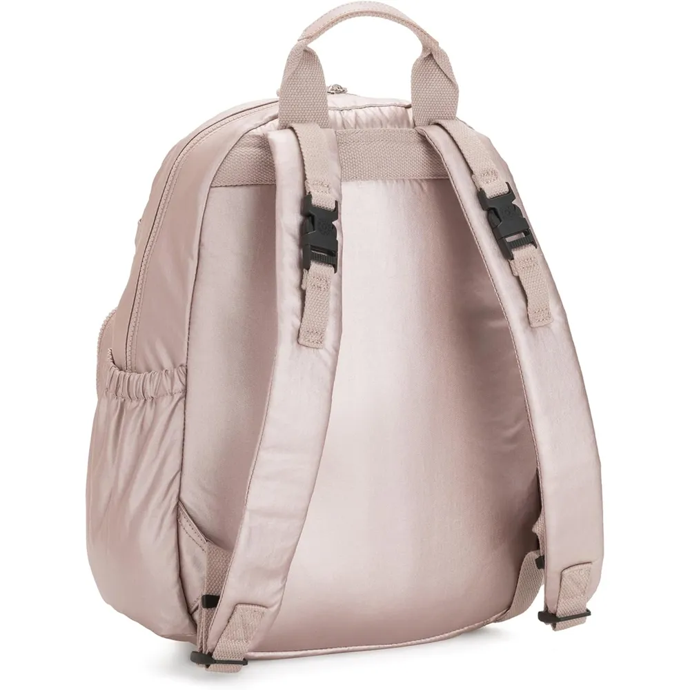 Kipling Maisie Mochila Metálica para Pañales | Brillo Metálico