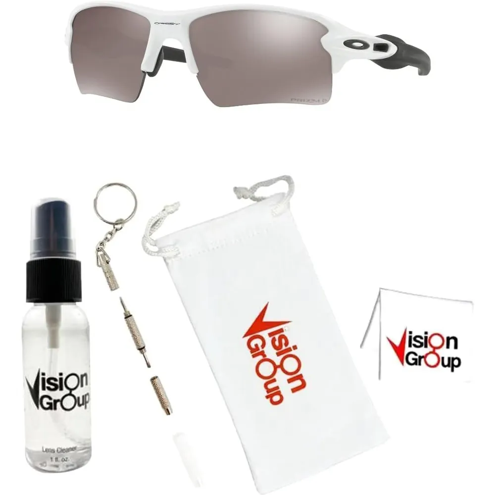 Oakley Flak 2.0 XL OO9188 Gafas de sol para hombre | Polished White / Prizm Black