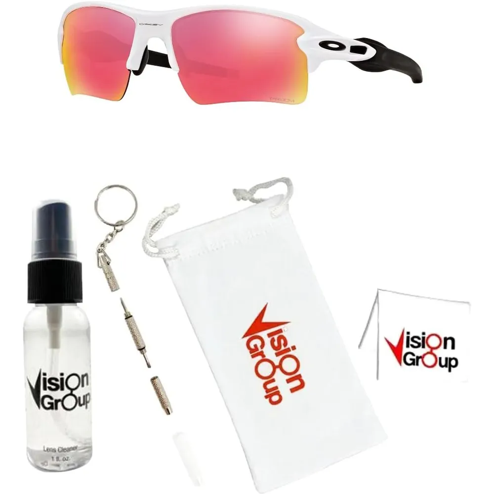 Oakley Flak 2.0 XL OO9188 Gafas de sol para hombre | Polished White / Prizm Field
