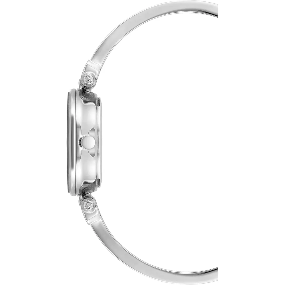 Anne Klein AK/1980BKGB reloj para mujer con diamante y pulsera tipo brazalete | 28 mm - Negro/Plata
