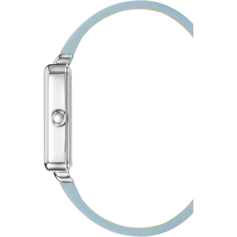 Nine West NW/2670GPWT reloj para dama con correa elegante | 31 mm - Celeste/Plateado
