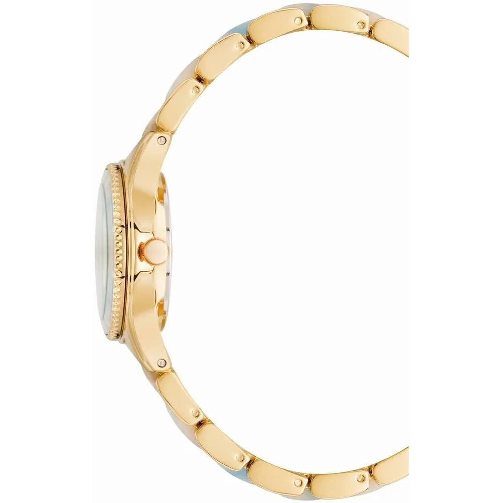 Anne klein AK/3212LPRG reloj de pulsera de resina | 30 mm - Celeste/dorado