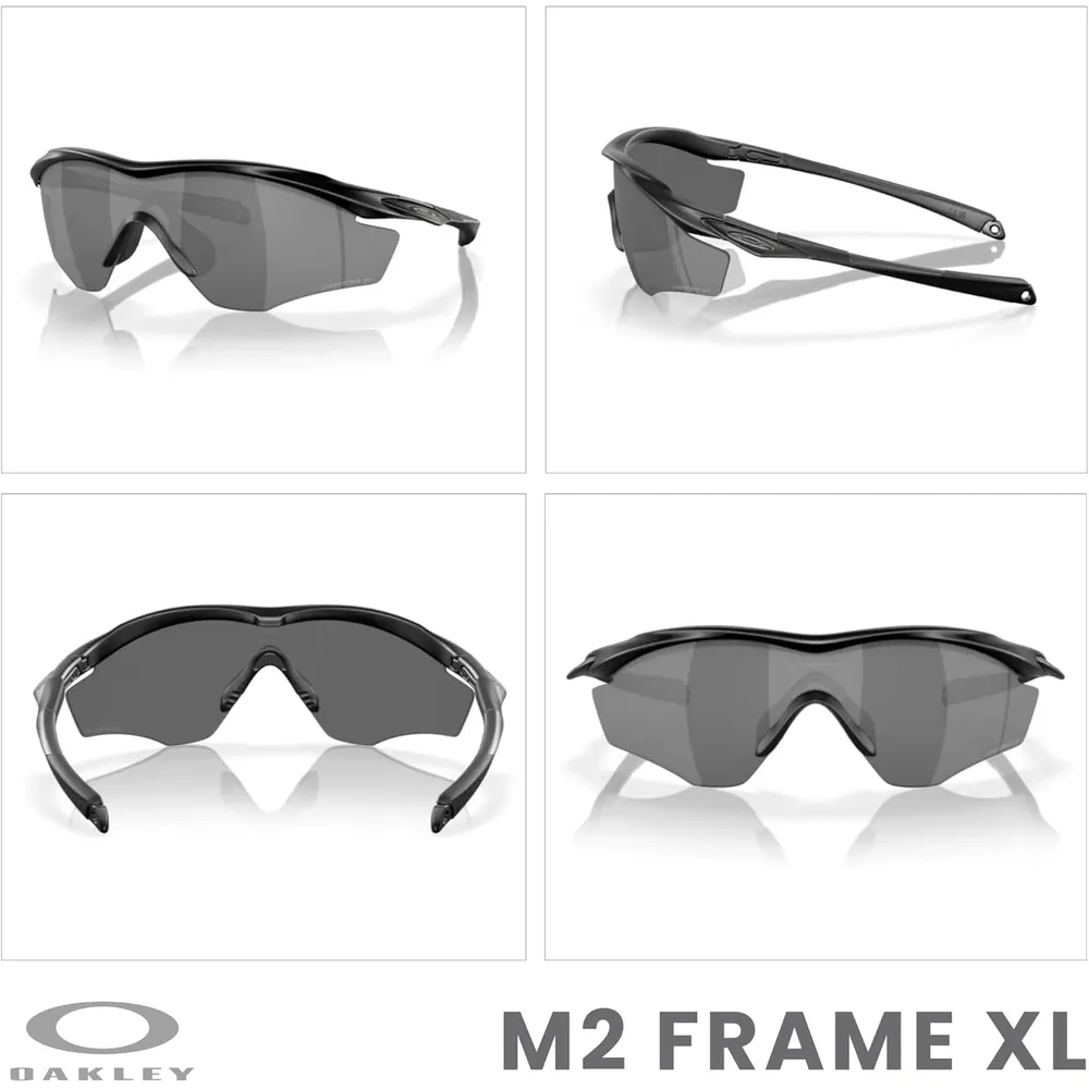 Oakley M2 Frame XL OO9343 Shield Gafas de sol para hombre | Matte Black / Prizm Black